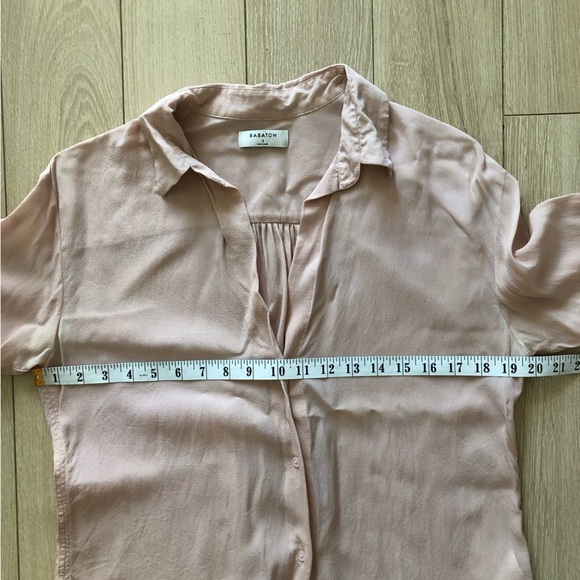 Aritzia Babaton Serge Shirt in Rose Quartz Size S - Picture 3 of 14